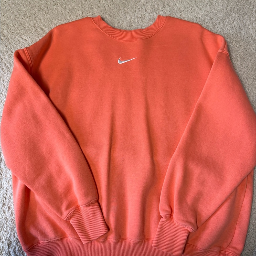 Nike Vibrant Orange Fleece Pullover
